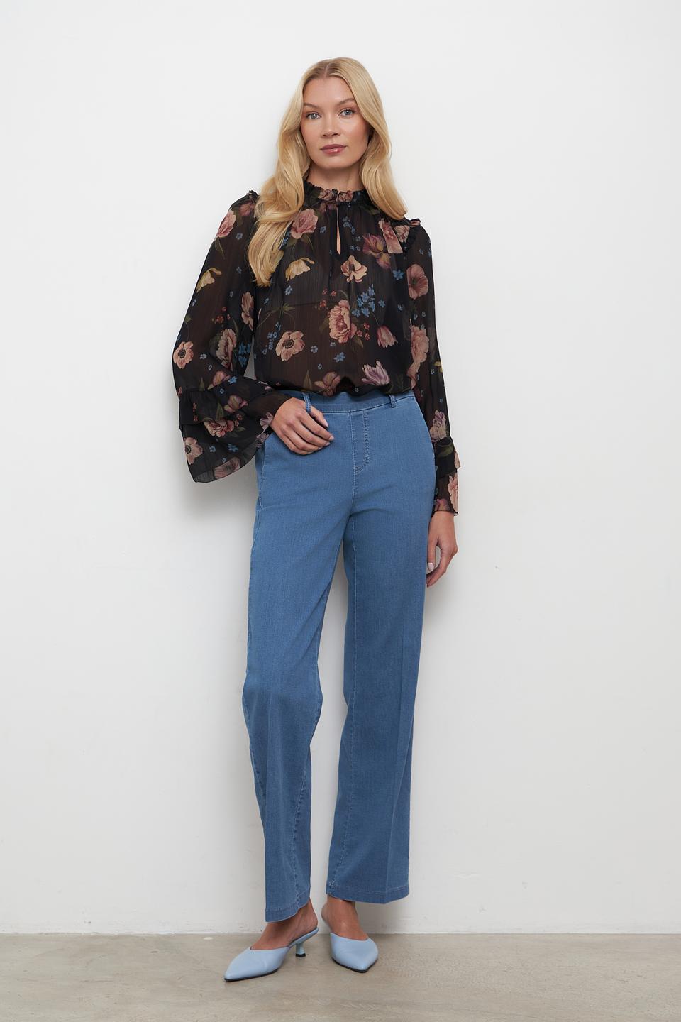 Блуза Oui с цветочным принтом