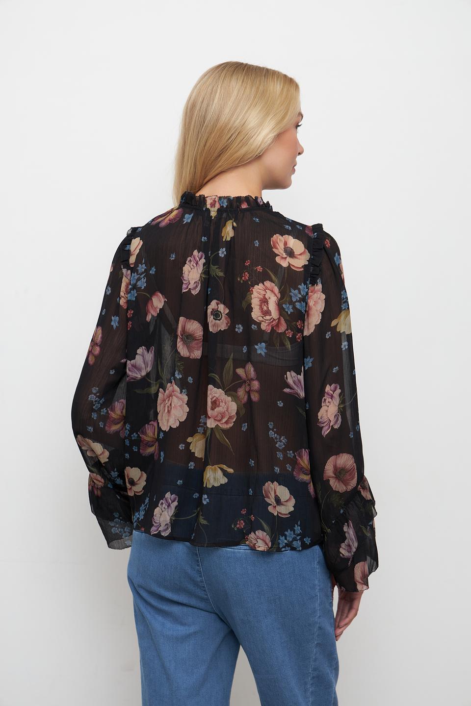 Блуза Oui с цветочным принтом