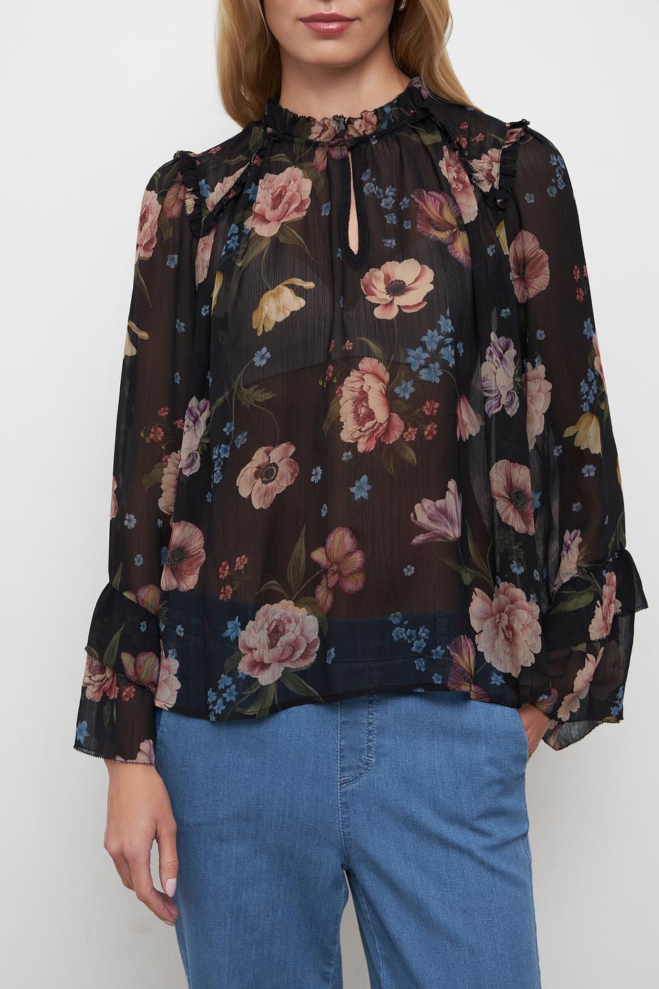 Блуза Oui с цветочным принтом