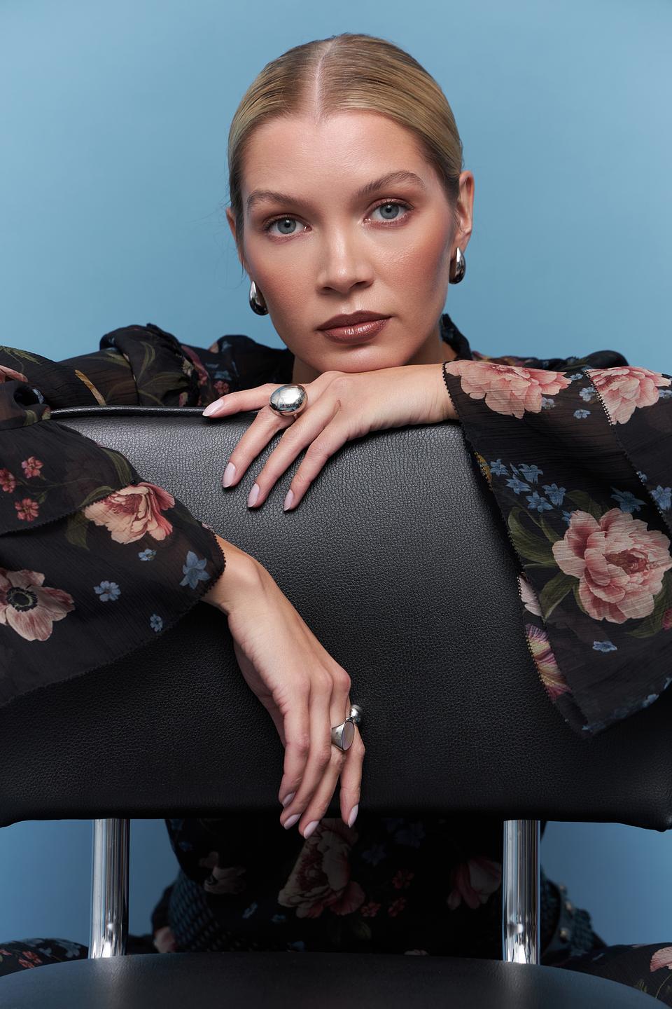 Блуза Oui с цветочным принтом