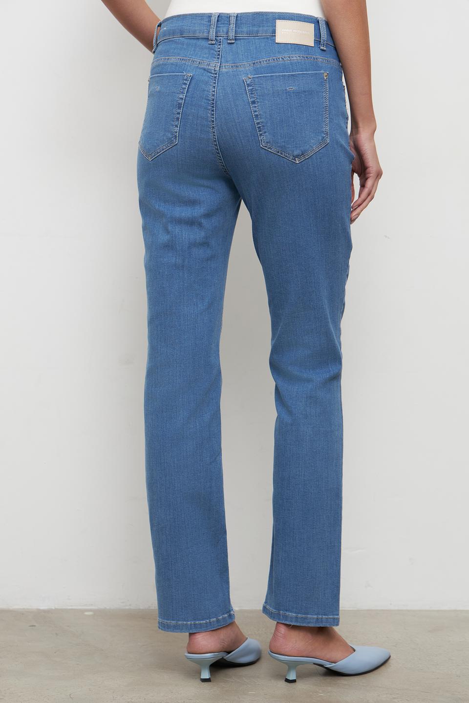 Джинсы Anna Montana прямого кроя голубые