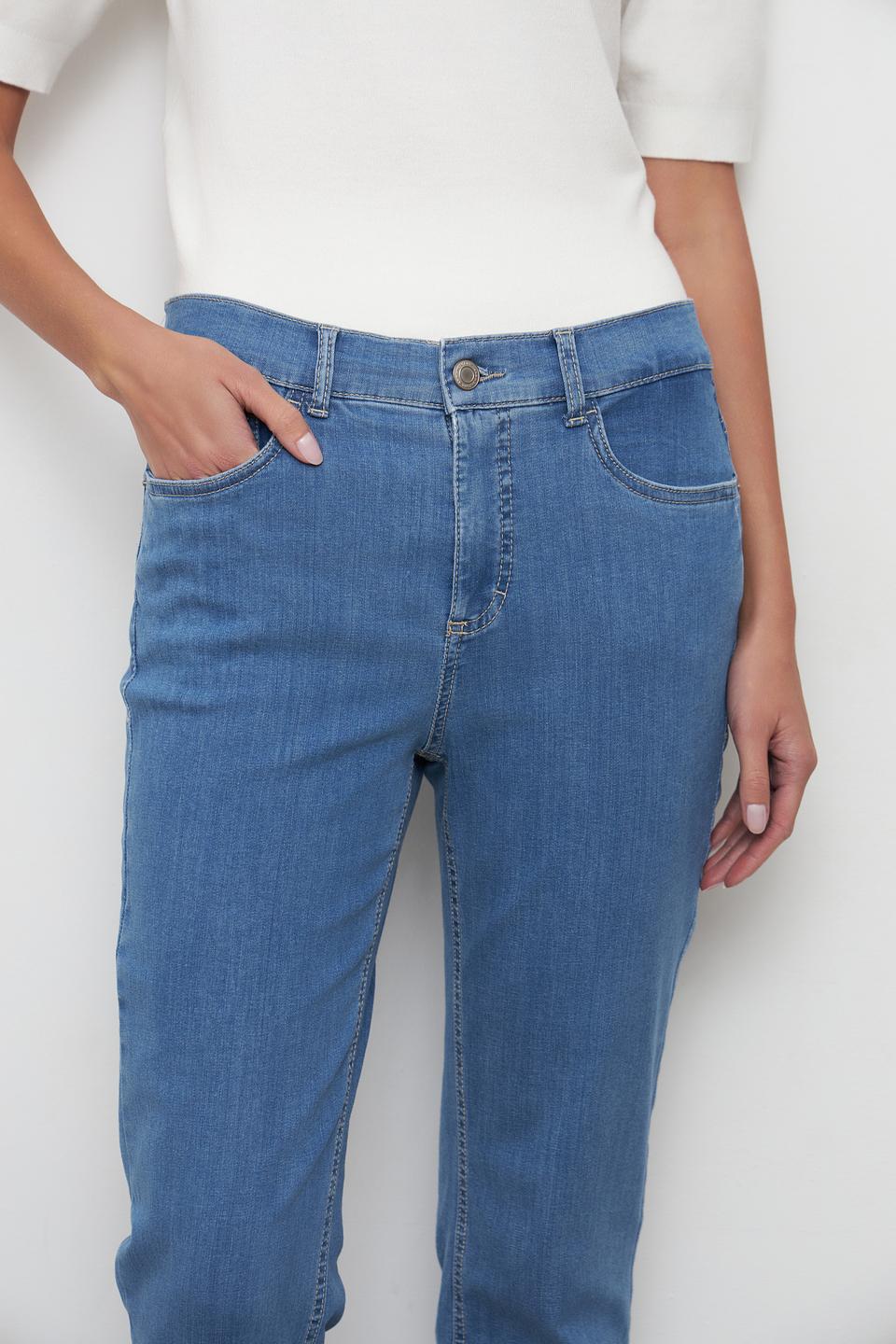 Джинсы Anna Montana прямого кроя голубые