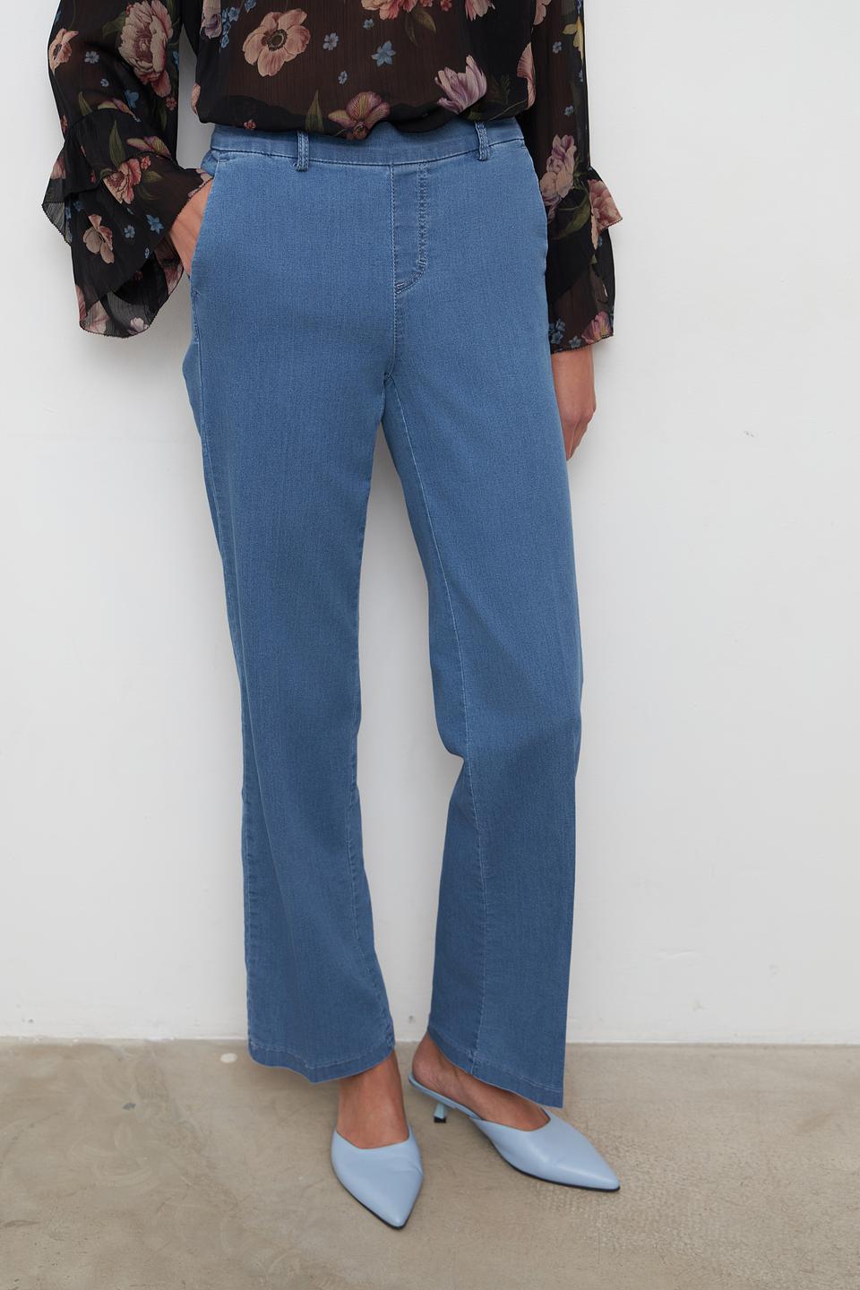 Джинсы Anna Montana голубые прямые