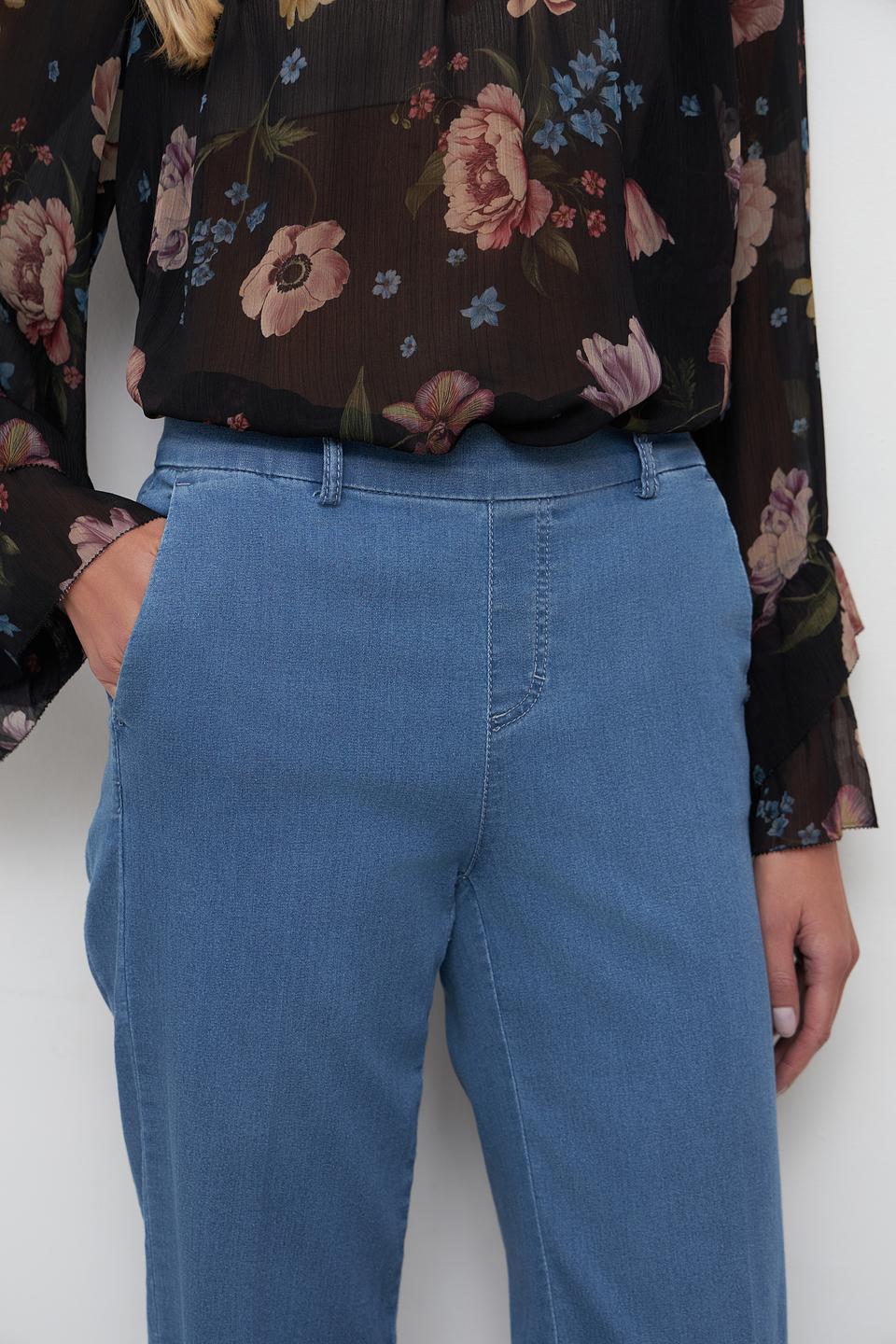 Джинсы Anna Montana голубые прямые