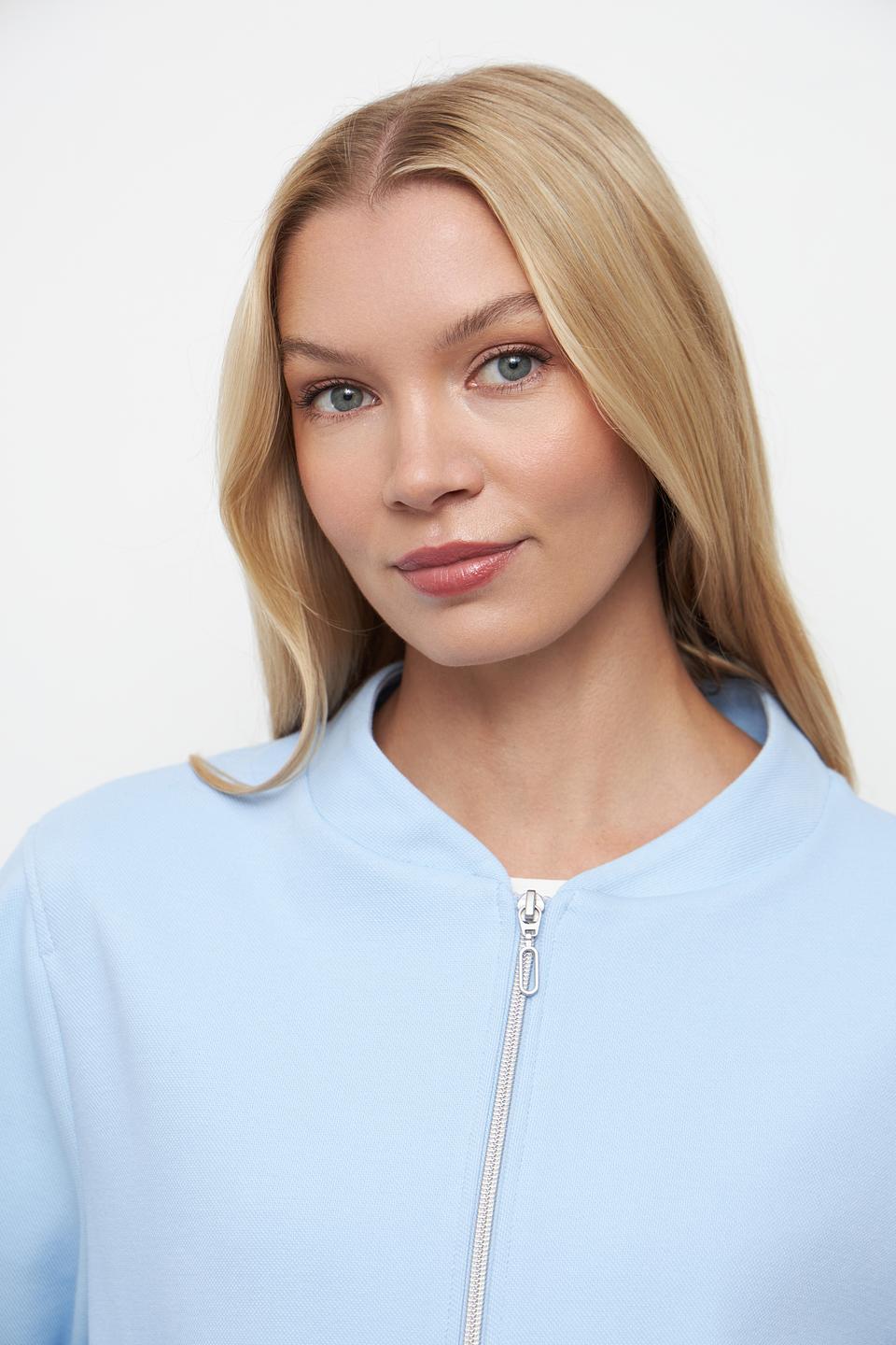 Жакет Bianca голубой на молнии