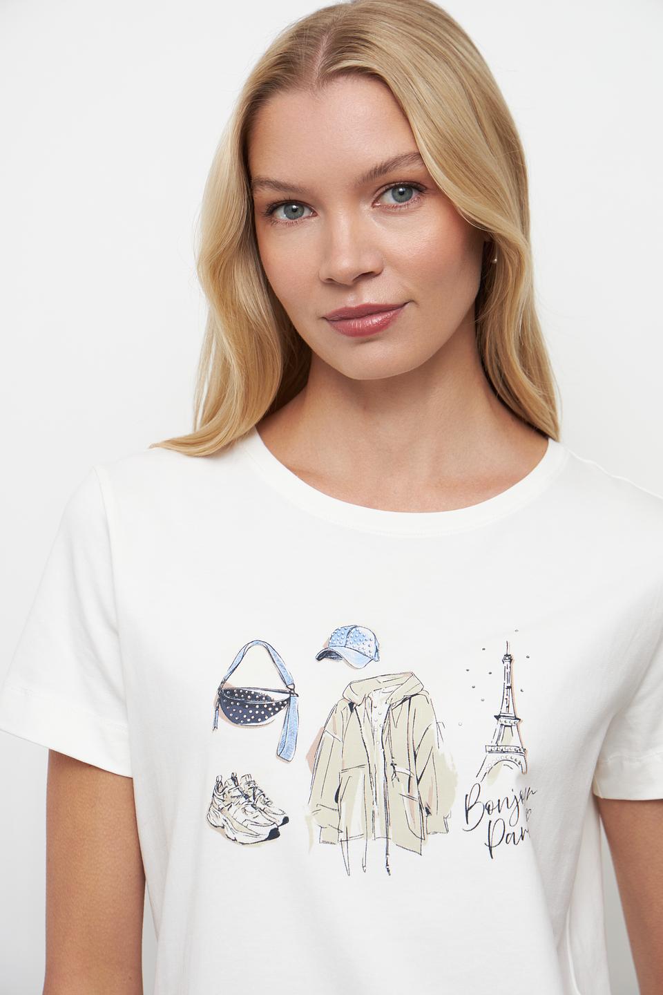 Футболка Betty and Co с принтом Париж