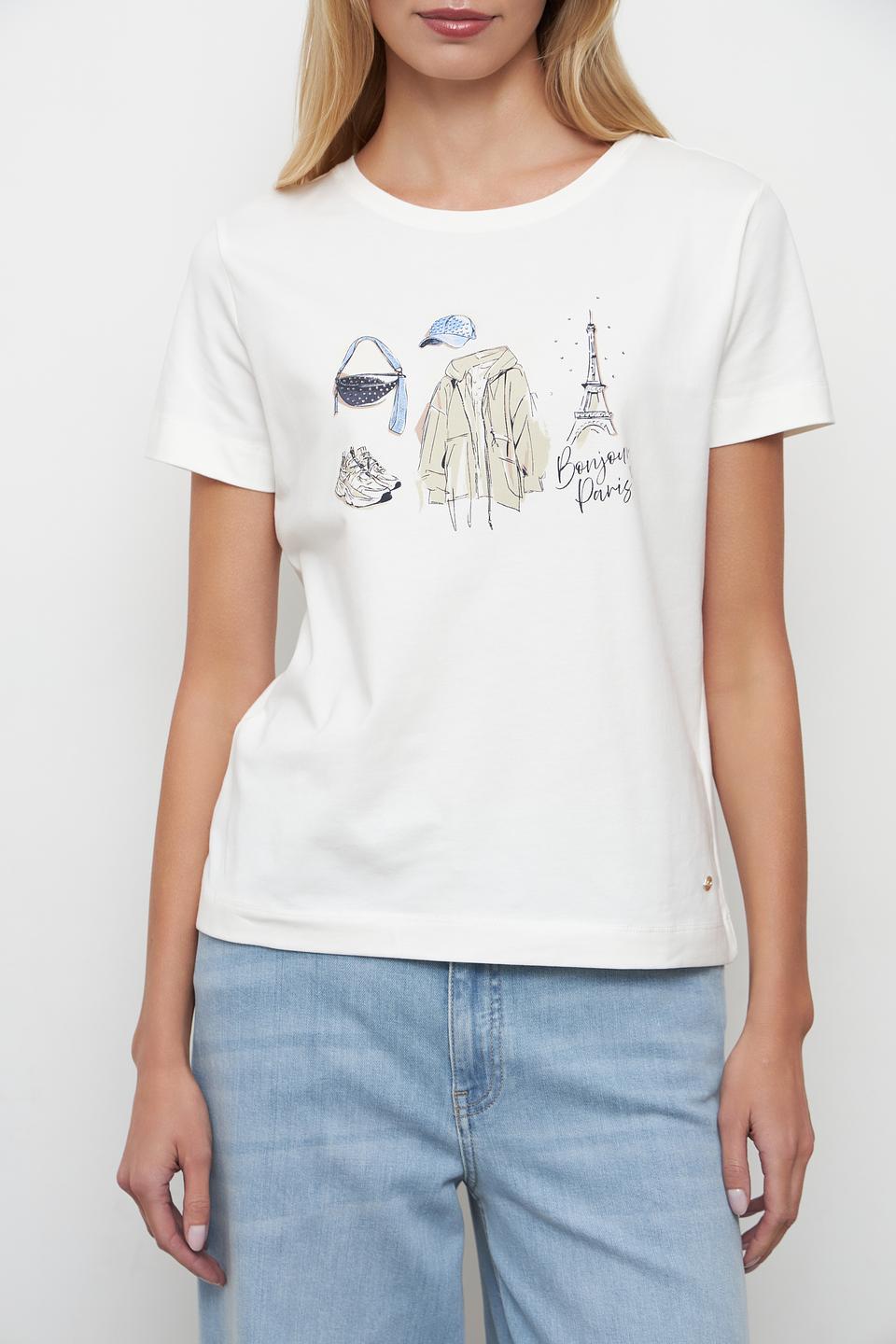 Футболка Betty and Co с принтом Париж