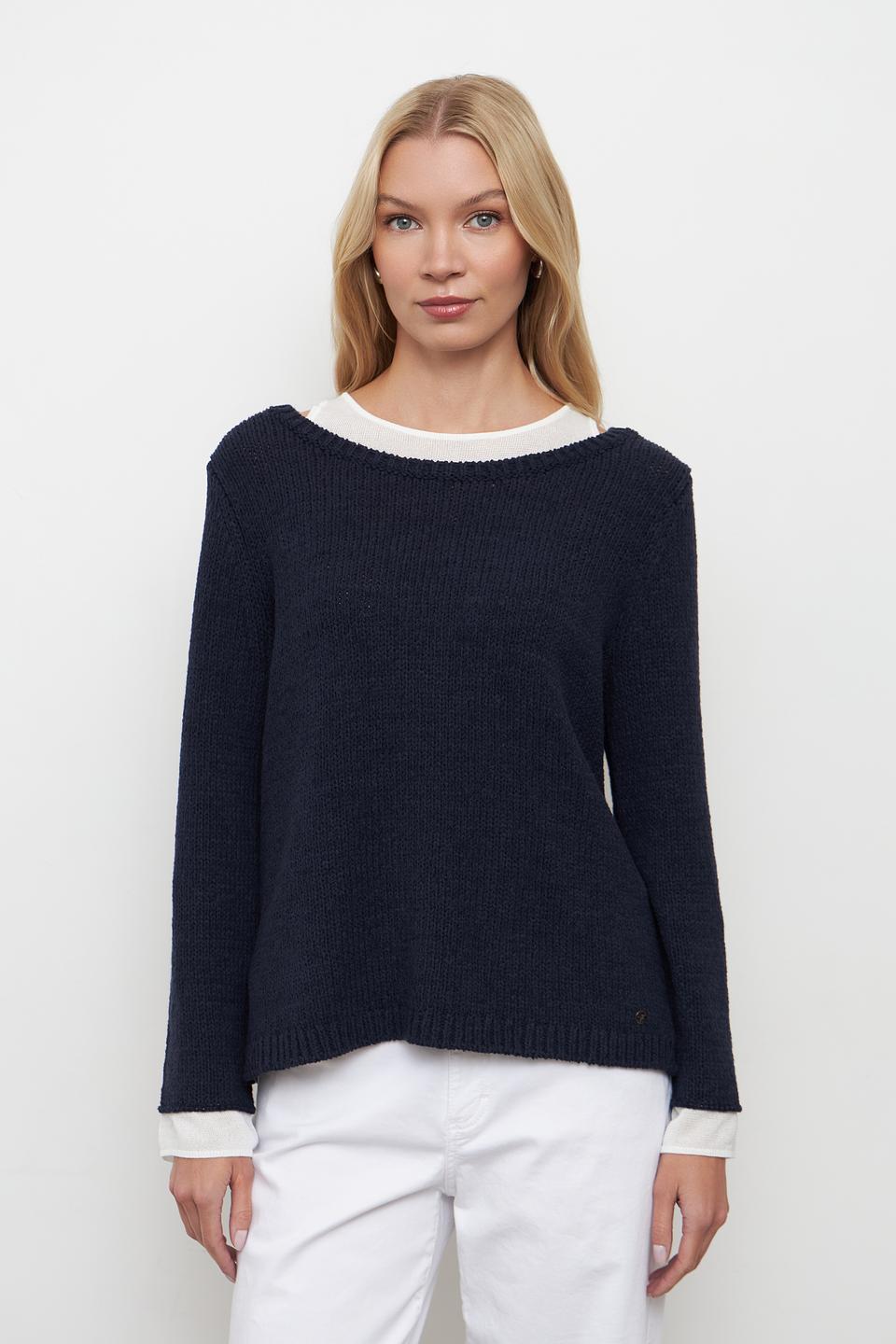 Пуловер Monari тёмно-синий