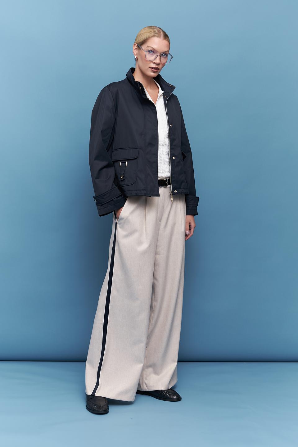 Брюки палаццо Betty and Co бежевые