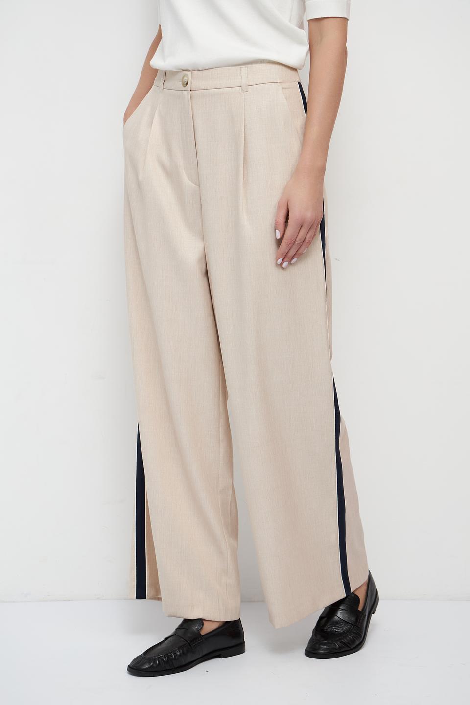 Брюки палаццо Betty and Co бежевые