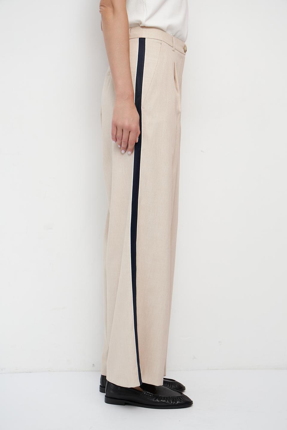 Брюки палаццо Betty and Co бежевые