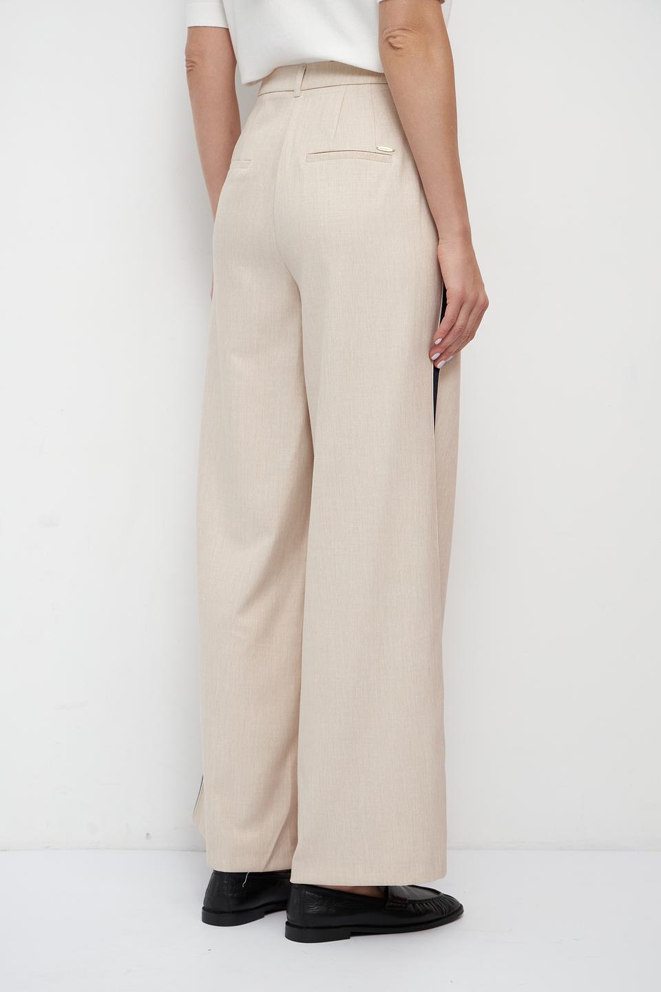 Брюки палаццо Betty and Co бежевые