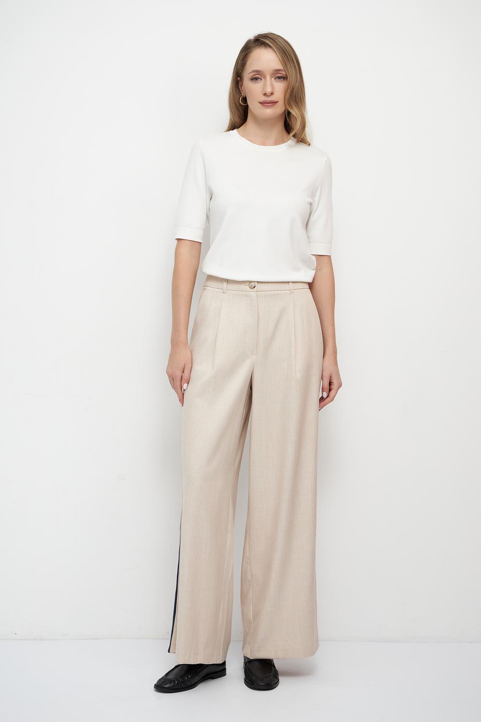 Пуловер Betty Barclay белый с коротким рукавом