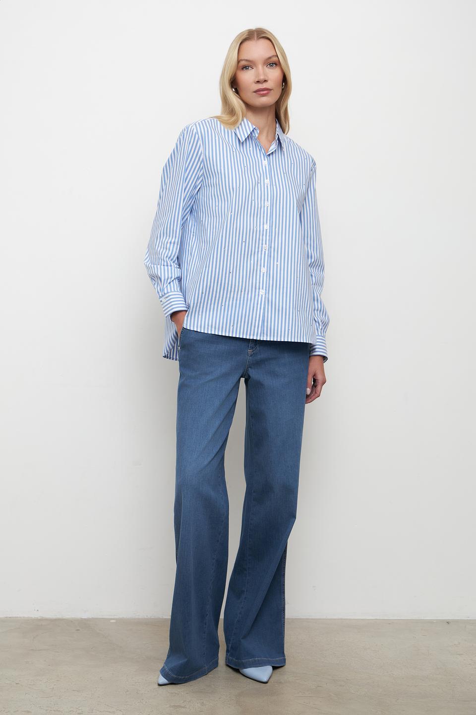 Блуза Betty Barclay в полоску голубую