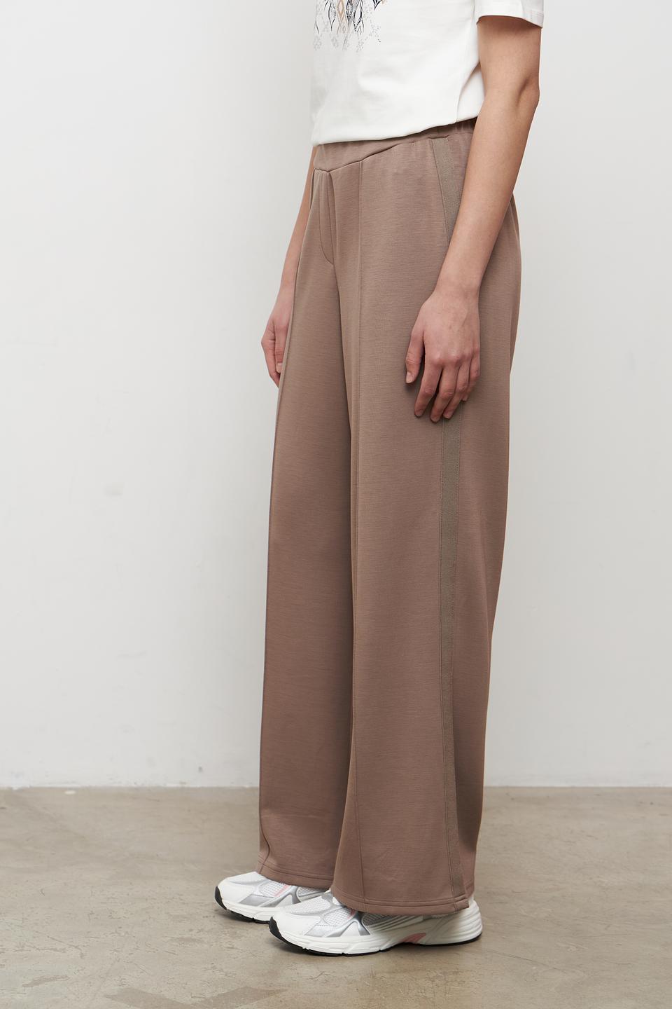 Брюки Broadway палаццо коричневые