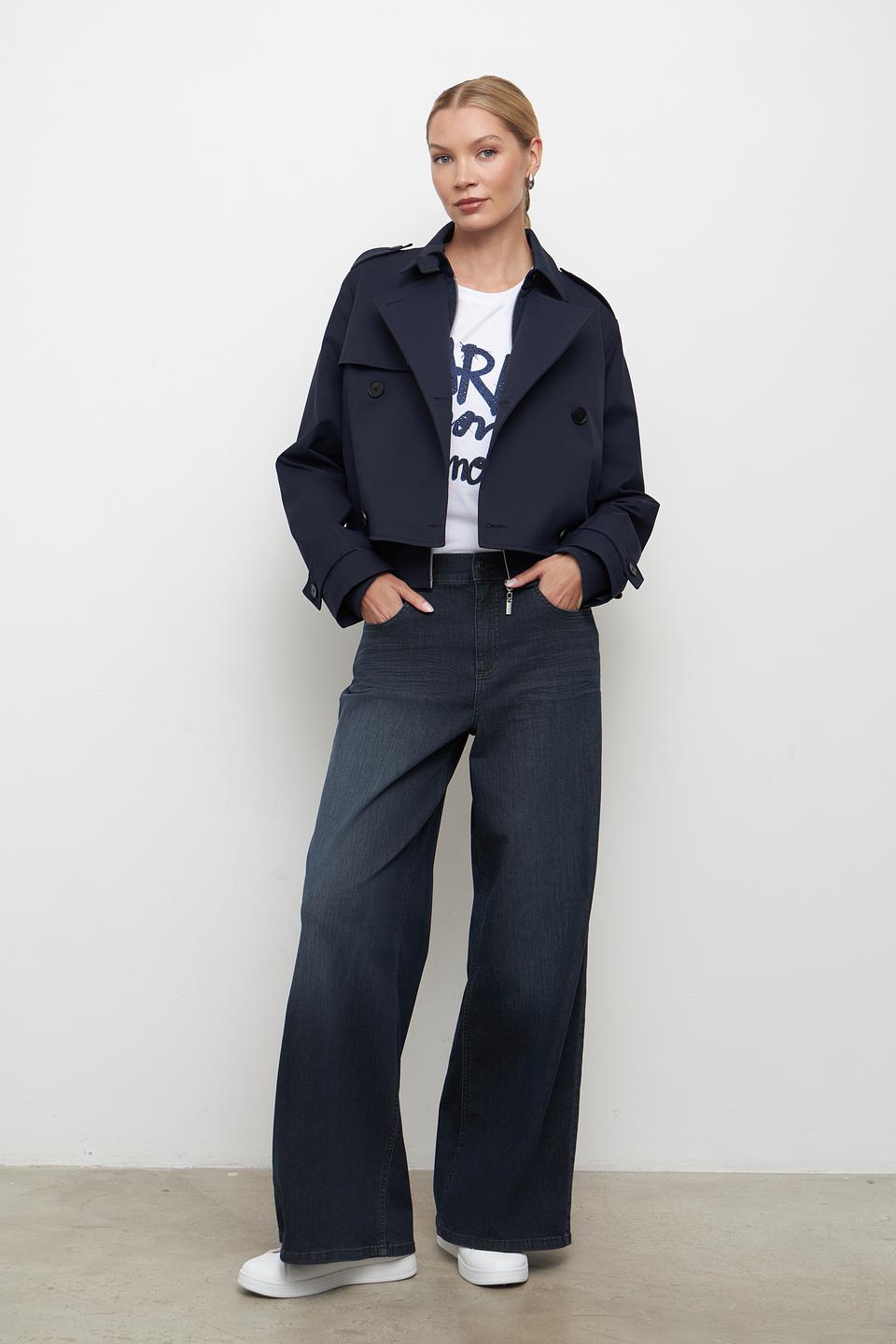 Джинсы клеш Angels тёмно-синие