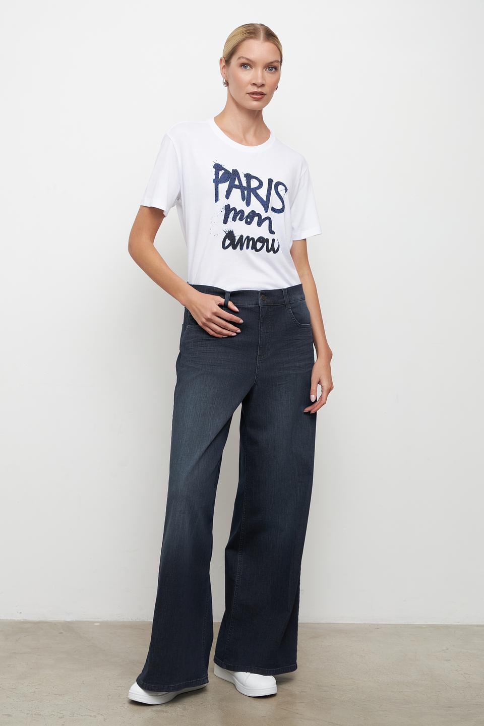 Джинсы клеш Angels тёмно-синие