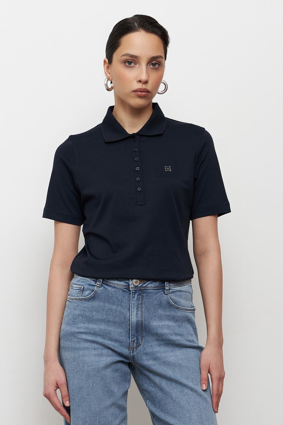 Поло Clarina тёмно-синее