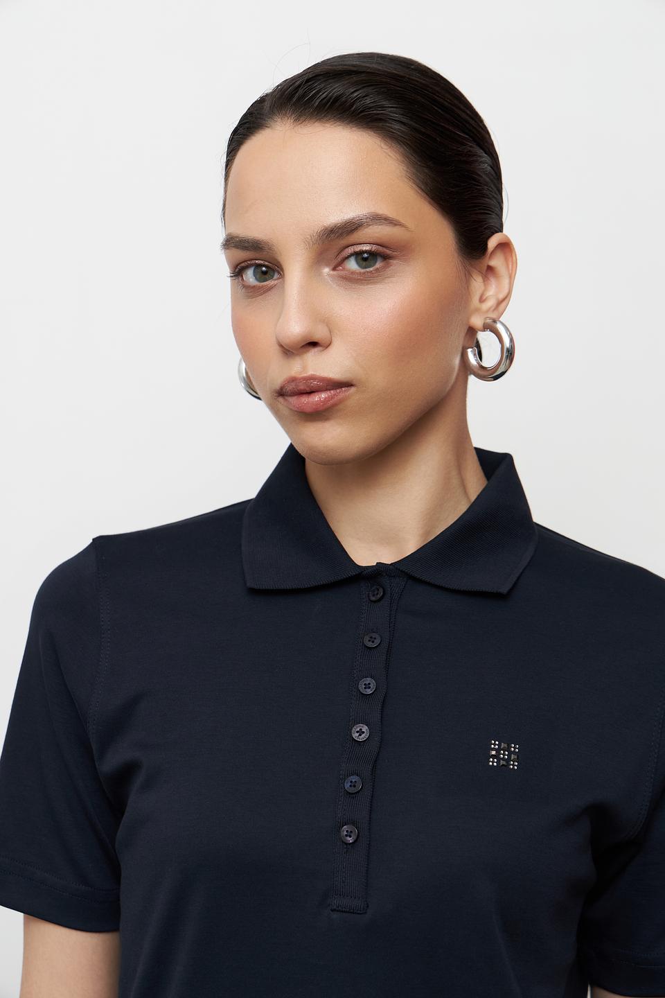 Поло Clarina тёмно-синее