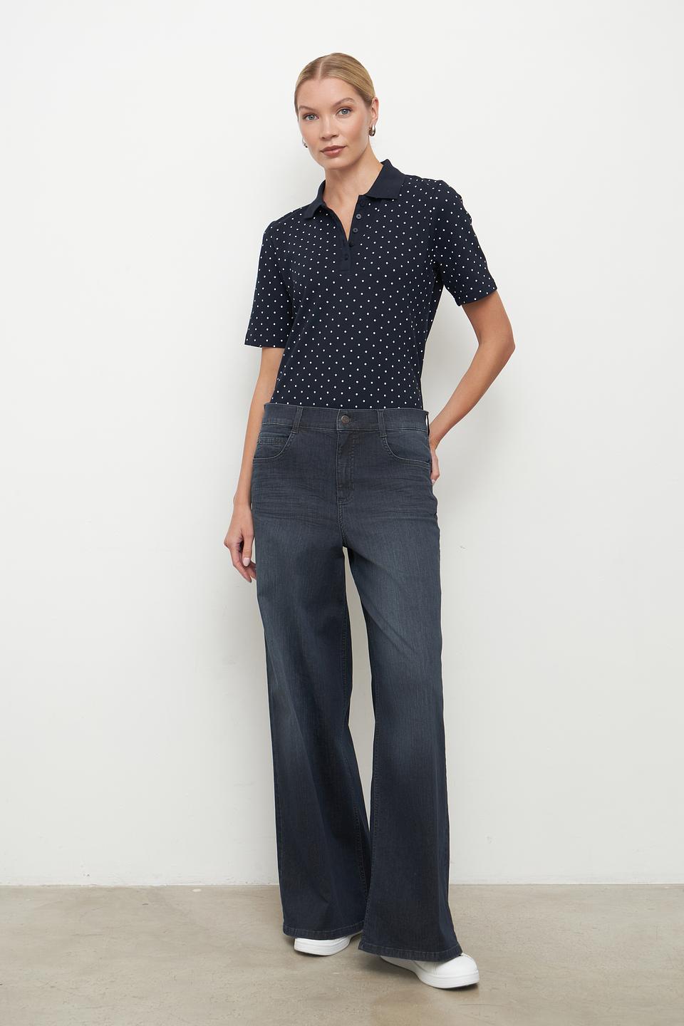 Поло Clarina в горошек