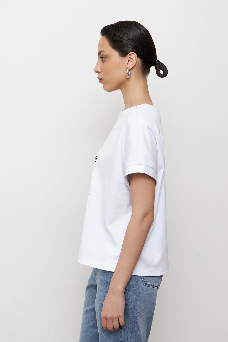 Футболка Lecomte с принтом "I'm Fine"