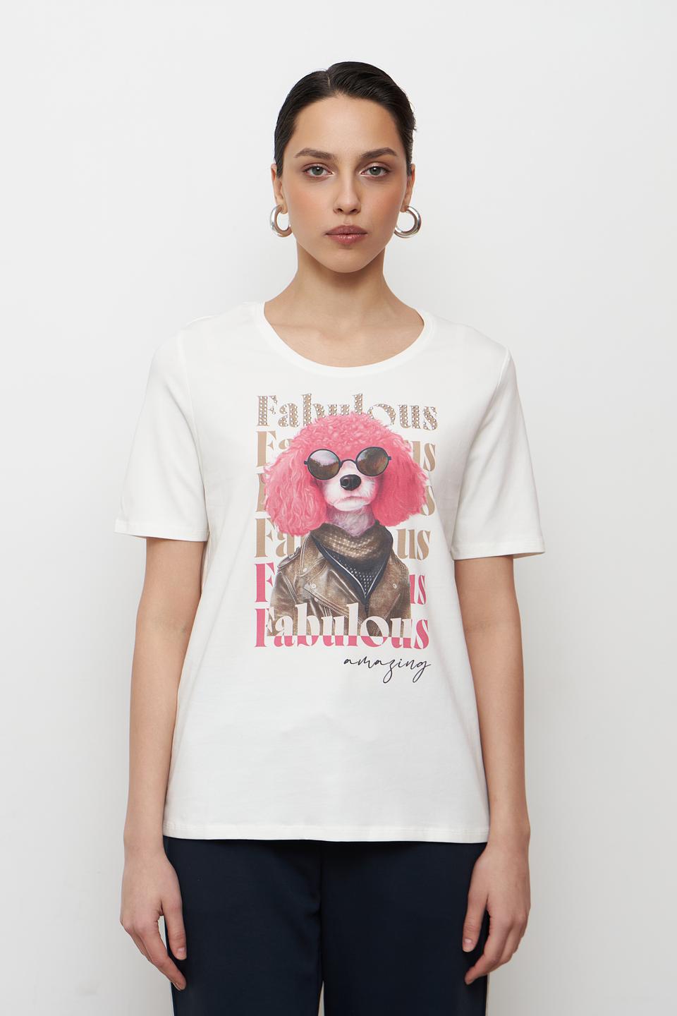 Футболка Betty Barclay с принтом собаки