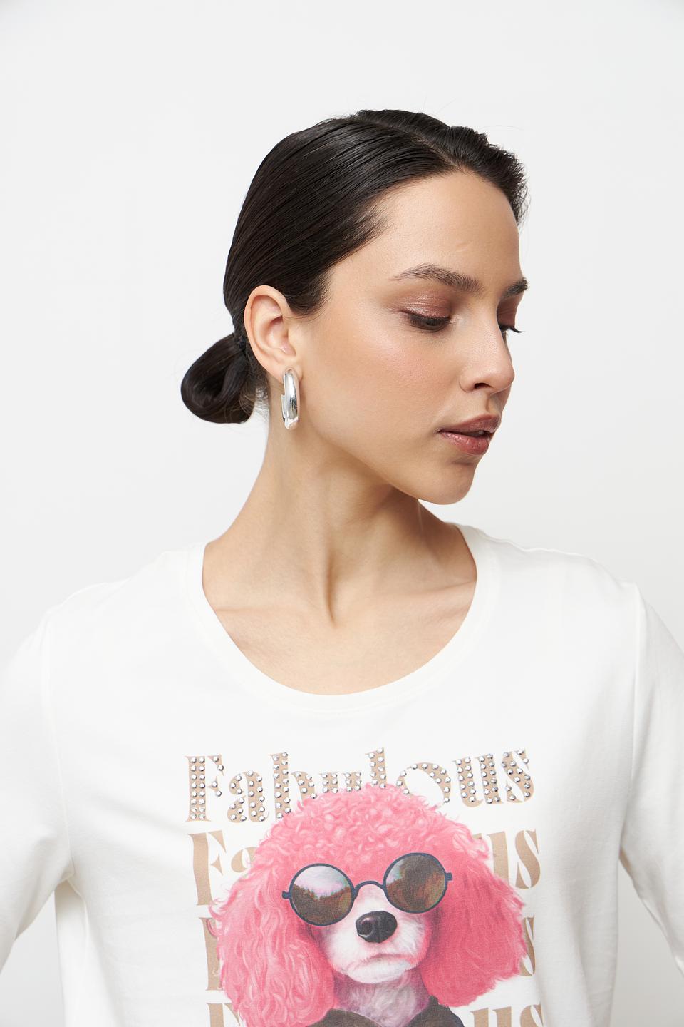 Футболка Betty Barclay с принтом собаки