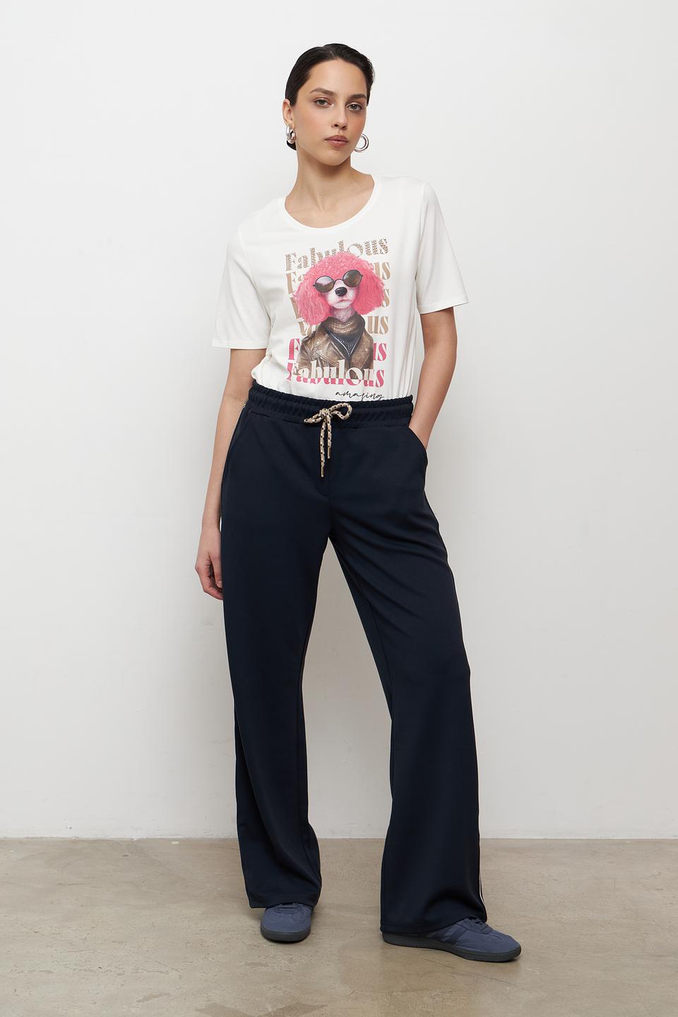 Брюки Betty Barclay с полосками темно-синие