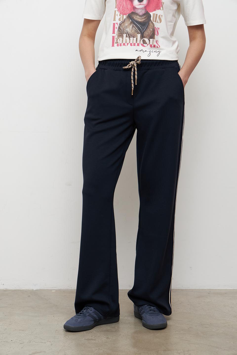 Брюки Betty Barclay с полосками темно-синие