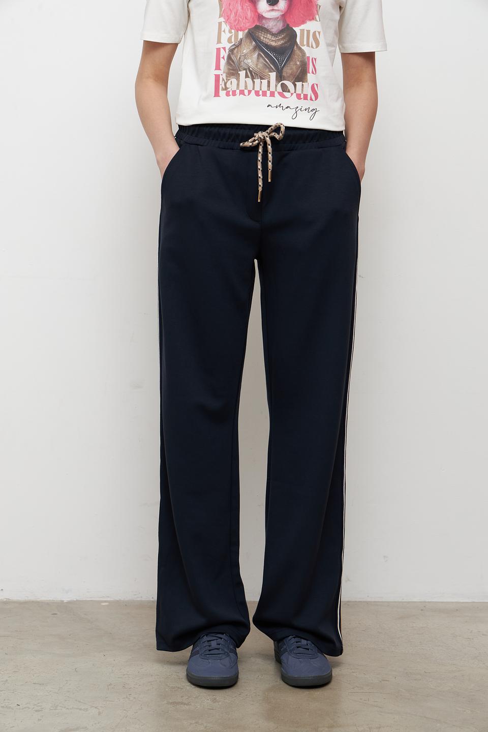 Брюки Betty Barclay с полосками темно-синие