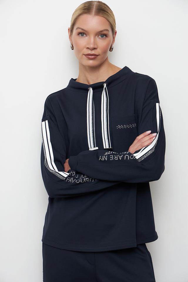 Пуловер Betty Barclay с полосками тёмно-синий