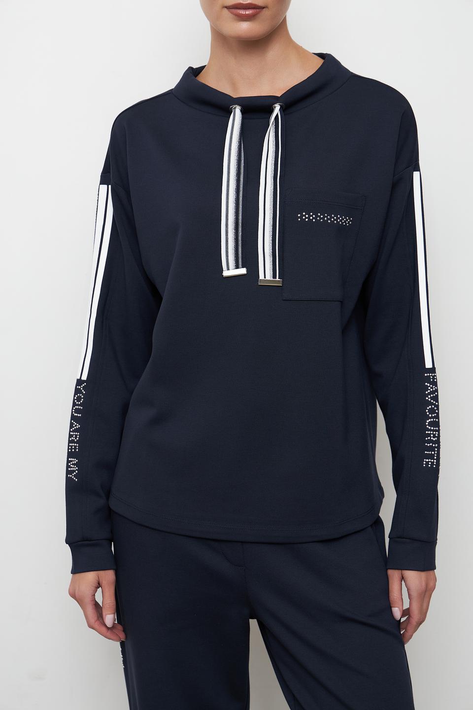 Пуловер Betty Barclay с полосками тёмно-синий