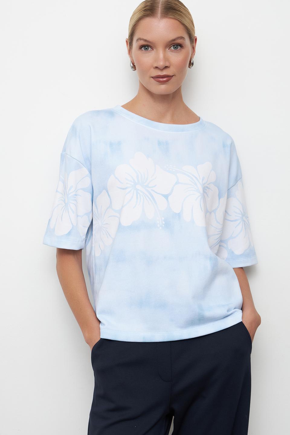 Футболка Pezzo с принтом цветов