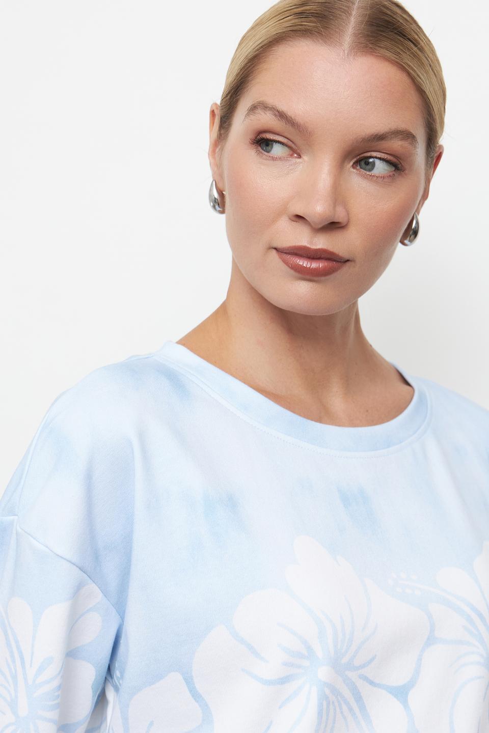 Футболка Pezzo с принтом цветов