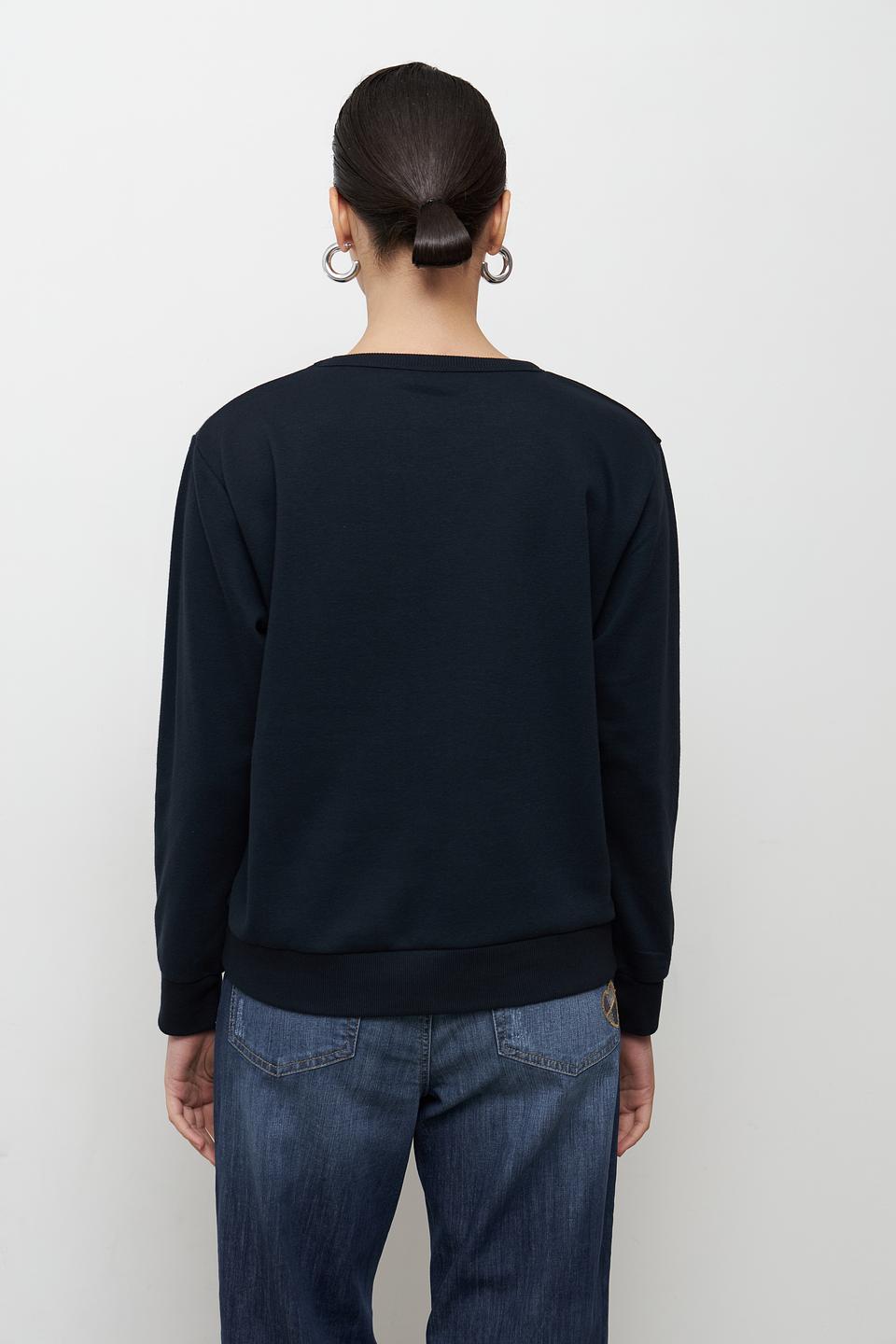 Пуловер Broadway с принтом чёрный