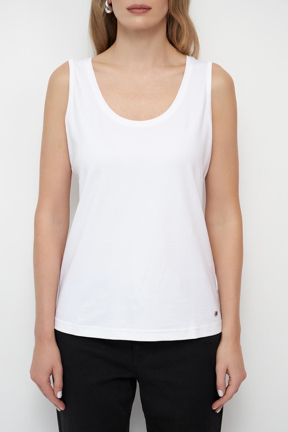 Топ Clarina базовый белый