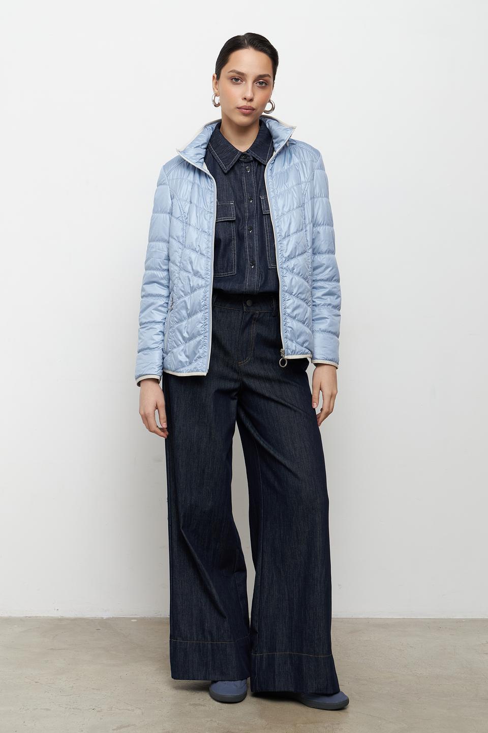 Куртка Lebek стеганая голубая