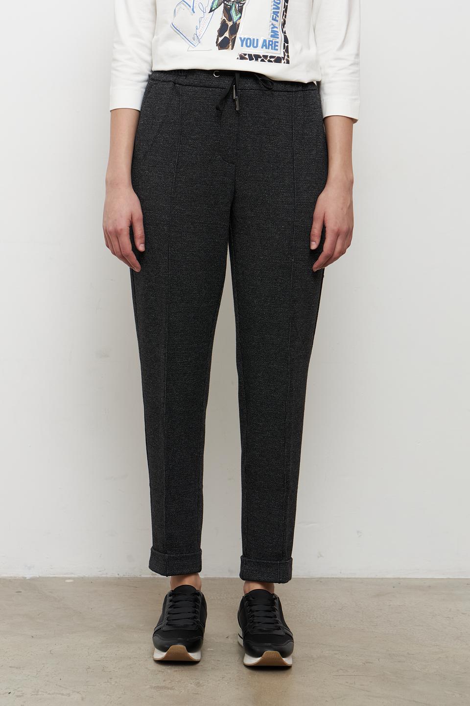 Брюки Betty and Co серые с манжетами