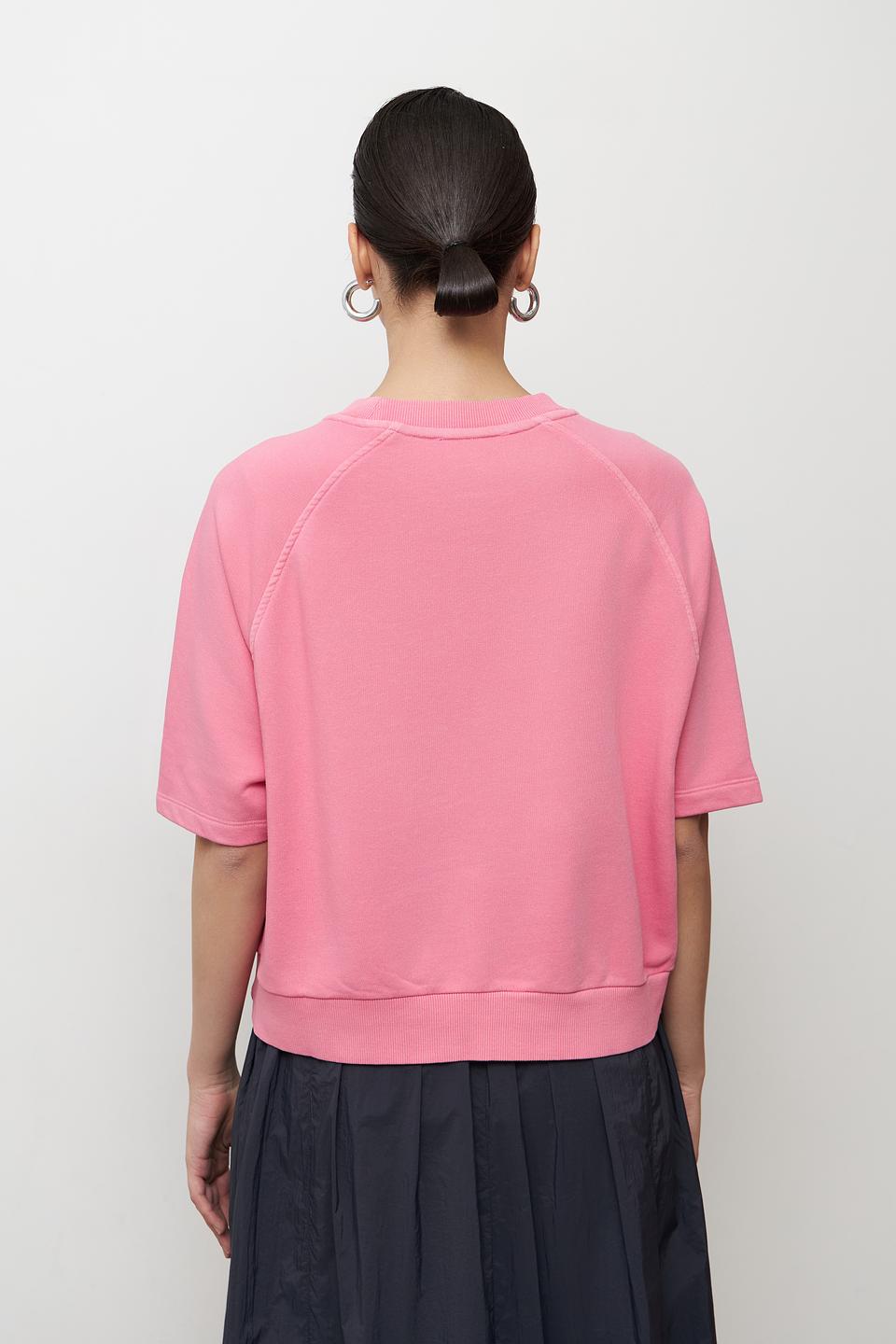 Пуловер Catnoir розовый с коротким рукавом