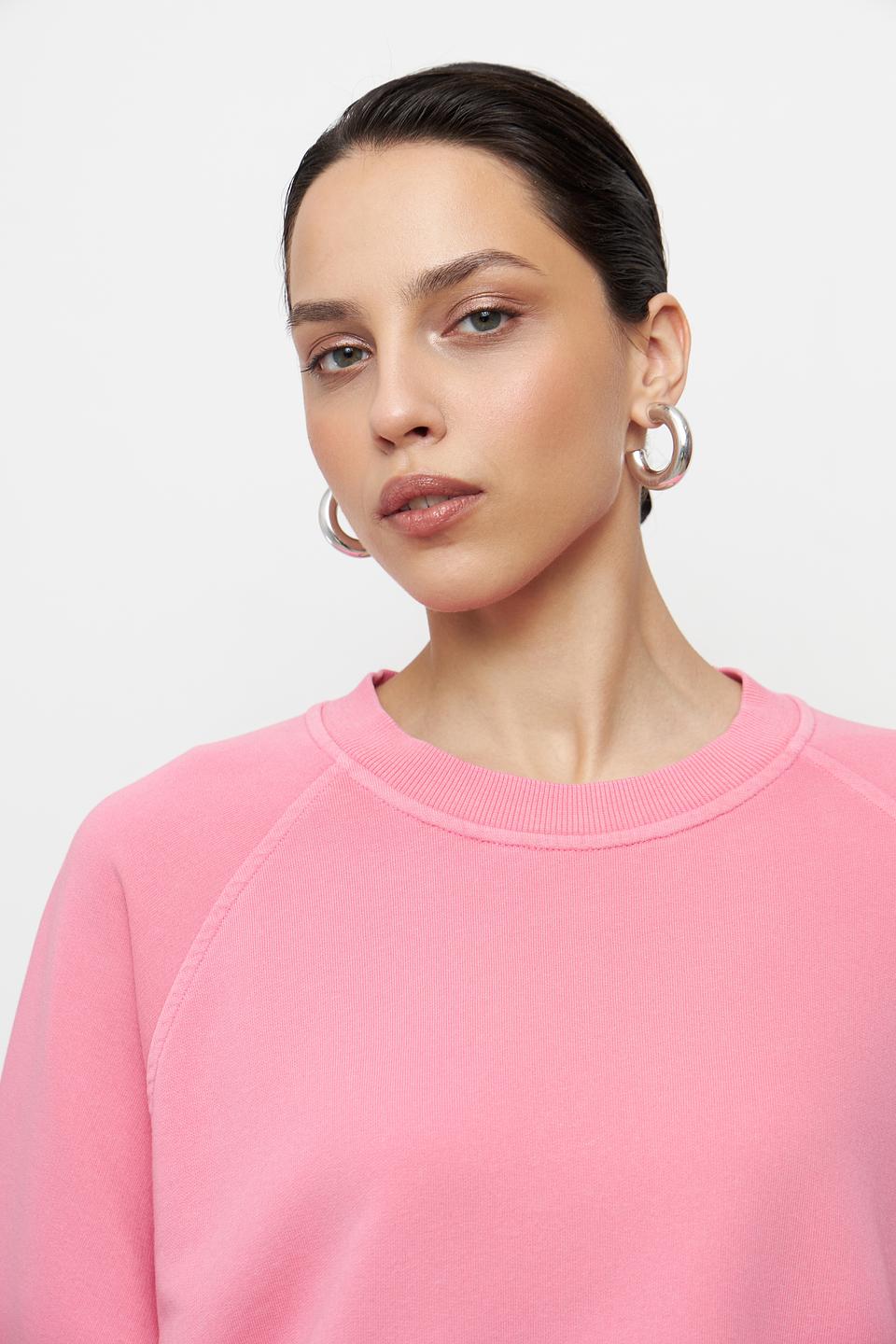 Пуловер Catnoir розовый с коротким рукавом