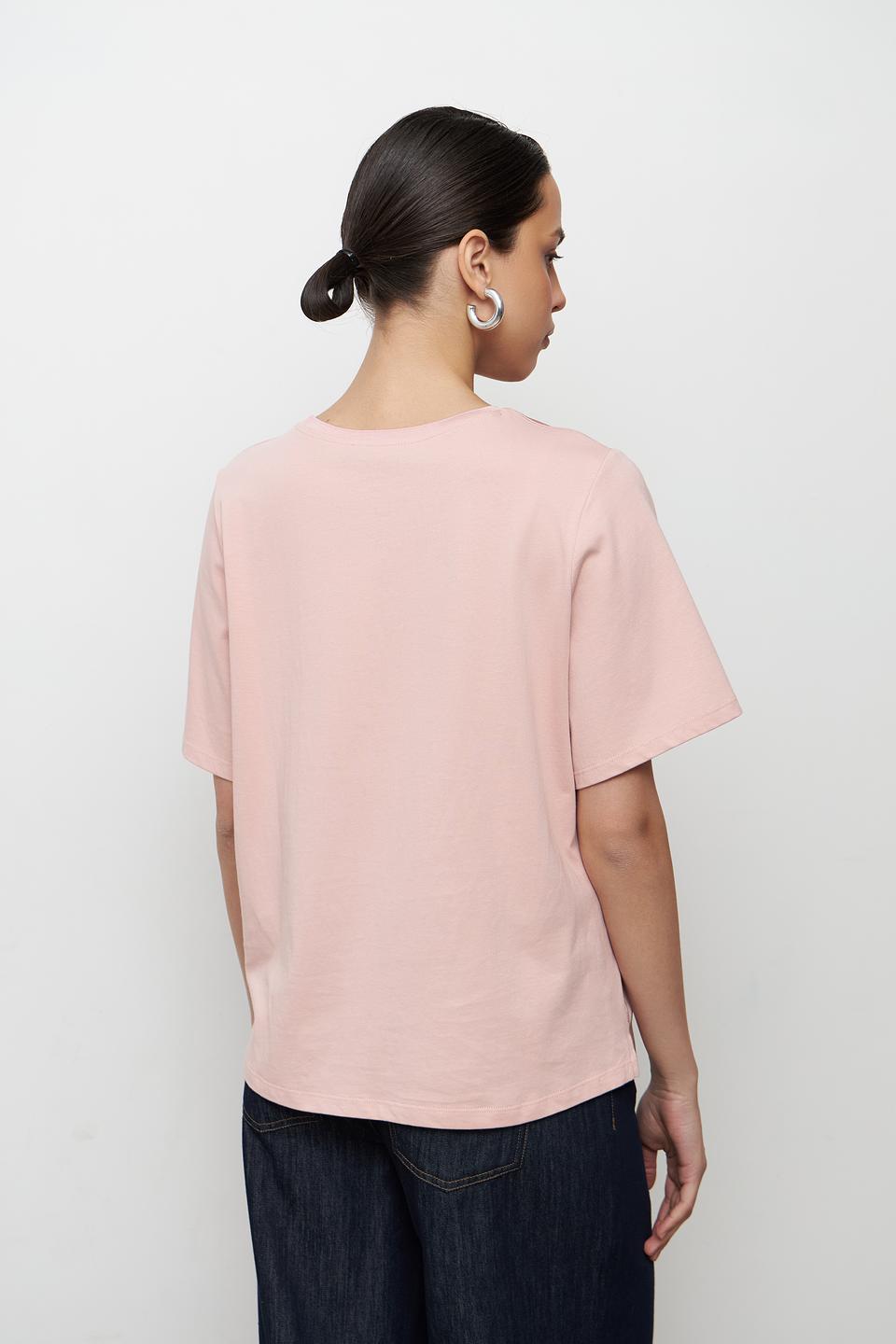 Блуза Oui из вискозы, пудрово-розовый