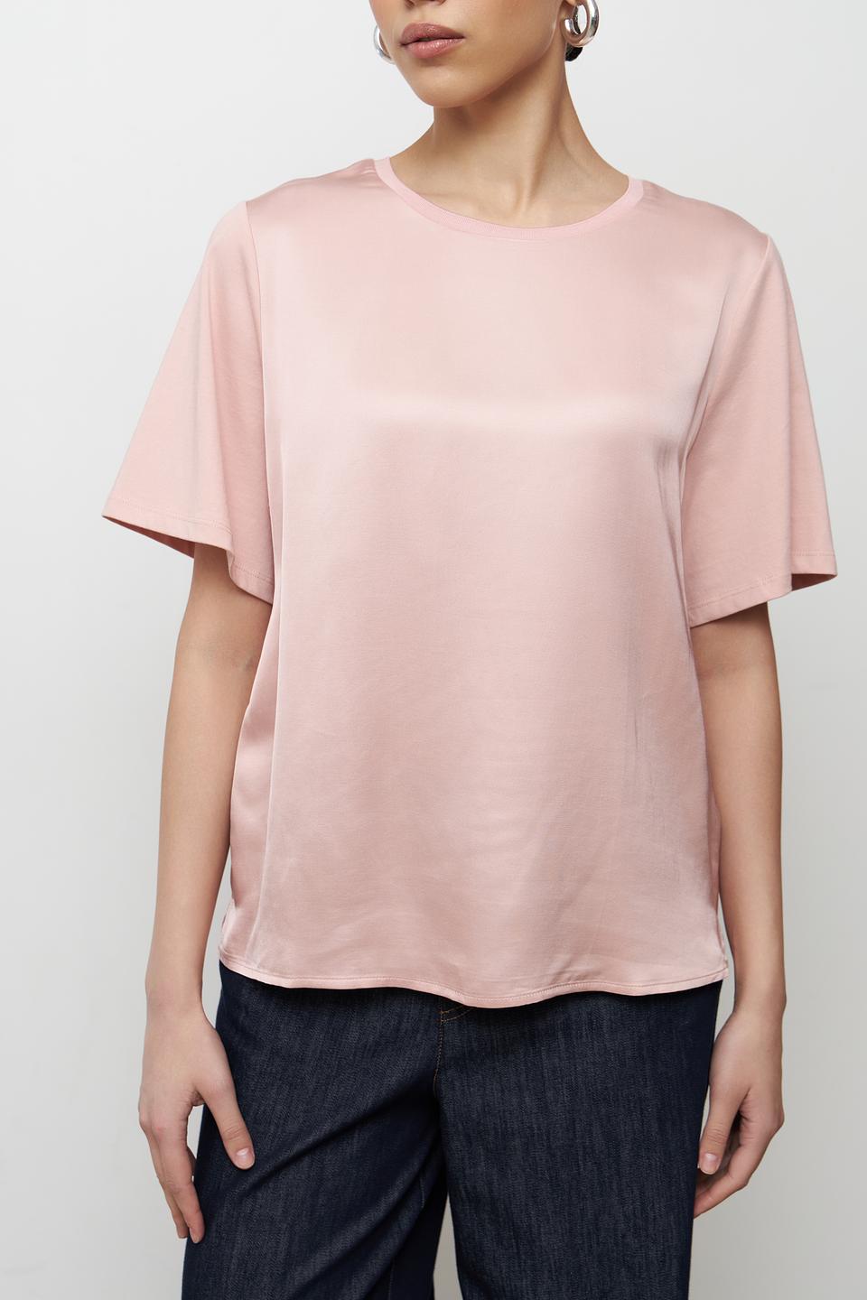 Блуза Oui из вискозы, пудрово-розовый