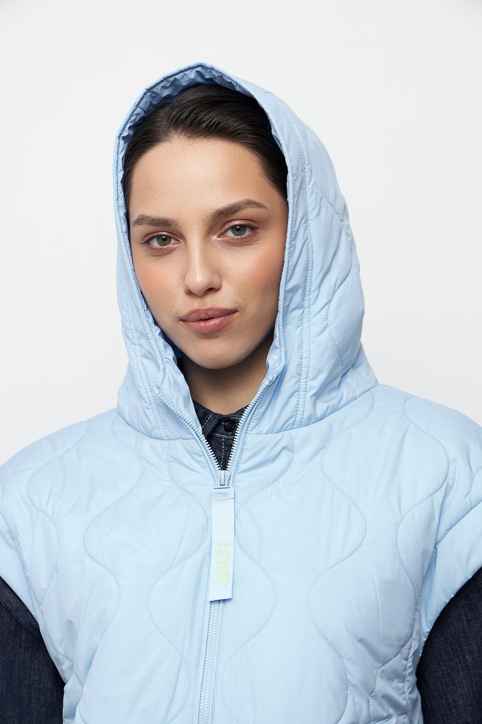 Куртка-жилет Lecomte стеганая голубая