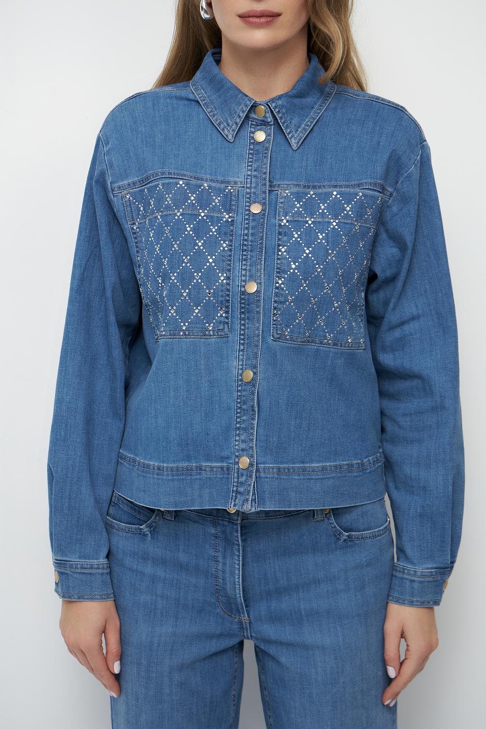 Жакет Betty Barclay деним с вышивкой