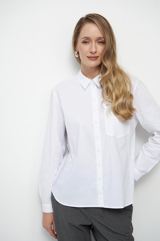 Блуза Betty Barclay белая с карманом