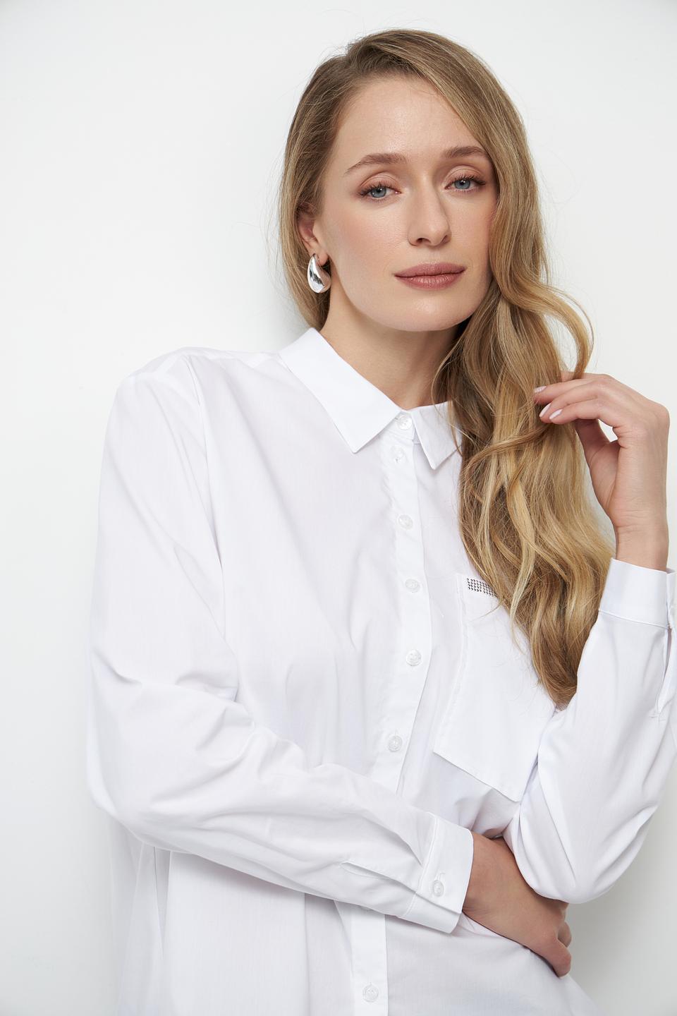 Блуза Betty Barclay белая с карманом