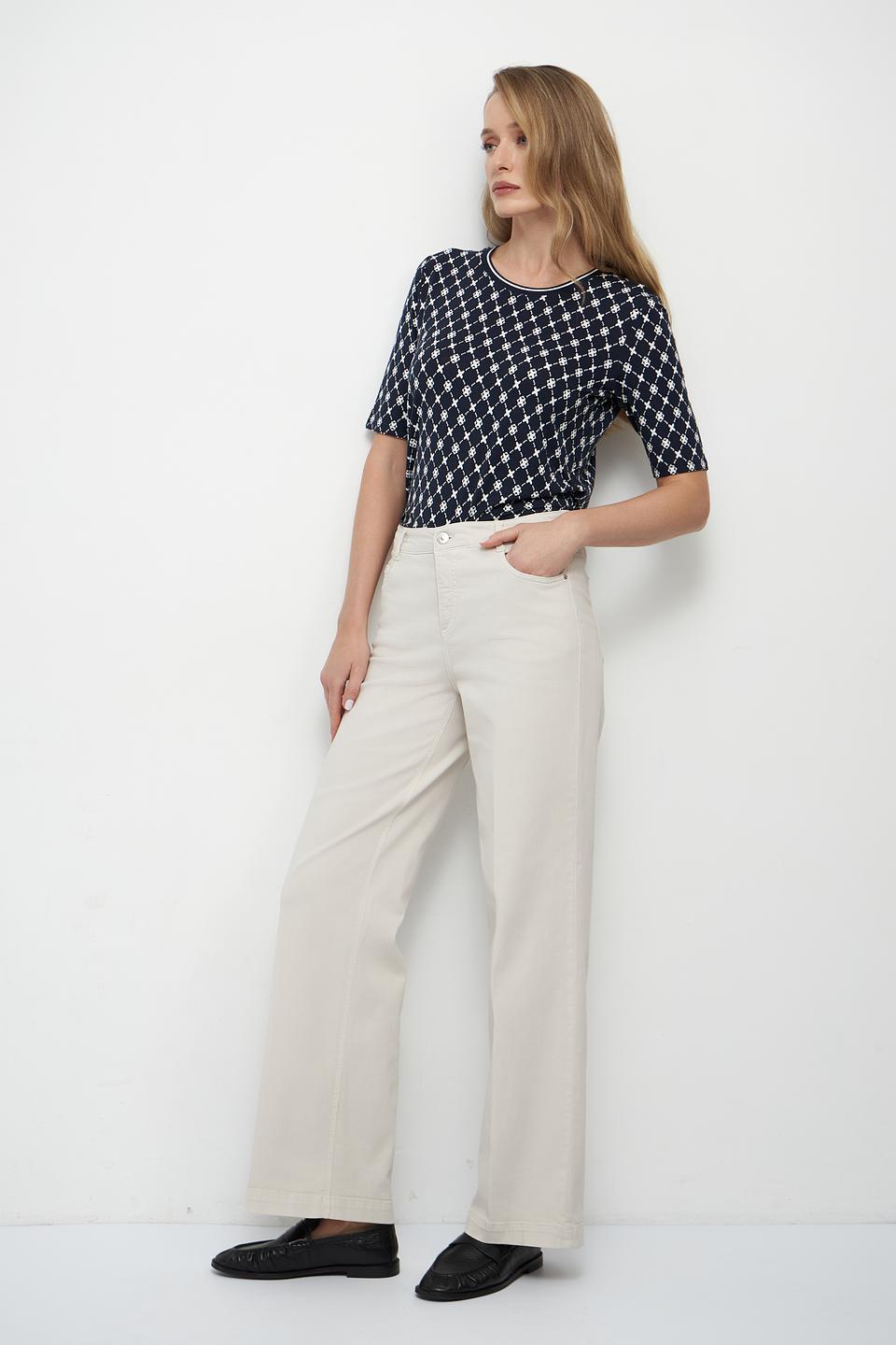 Брюки Gardeur бежевые палаццо