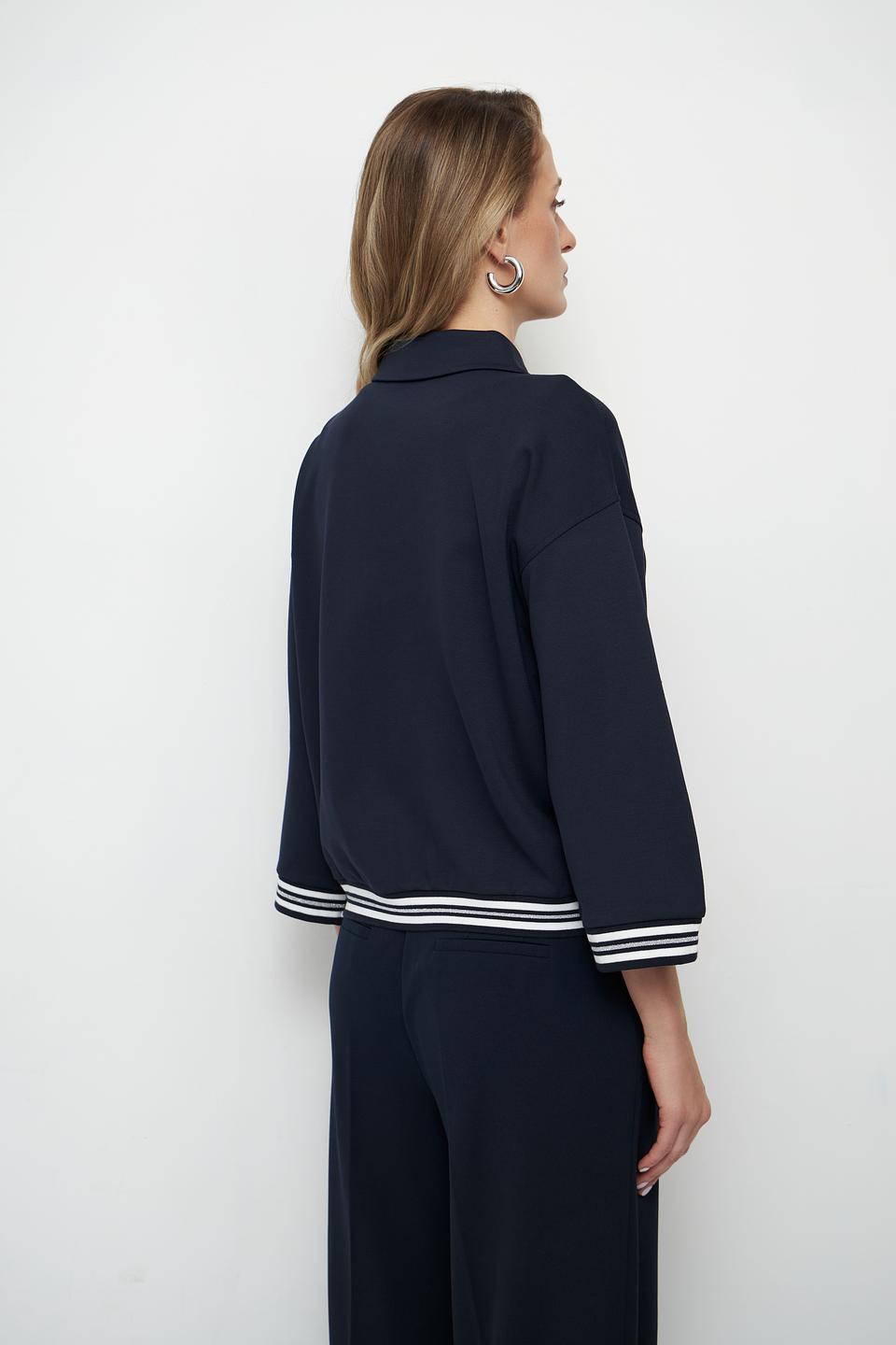 Жакет Betty Barclay темно-синий с полосками