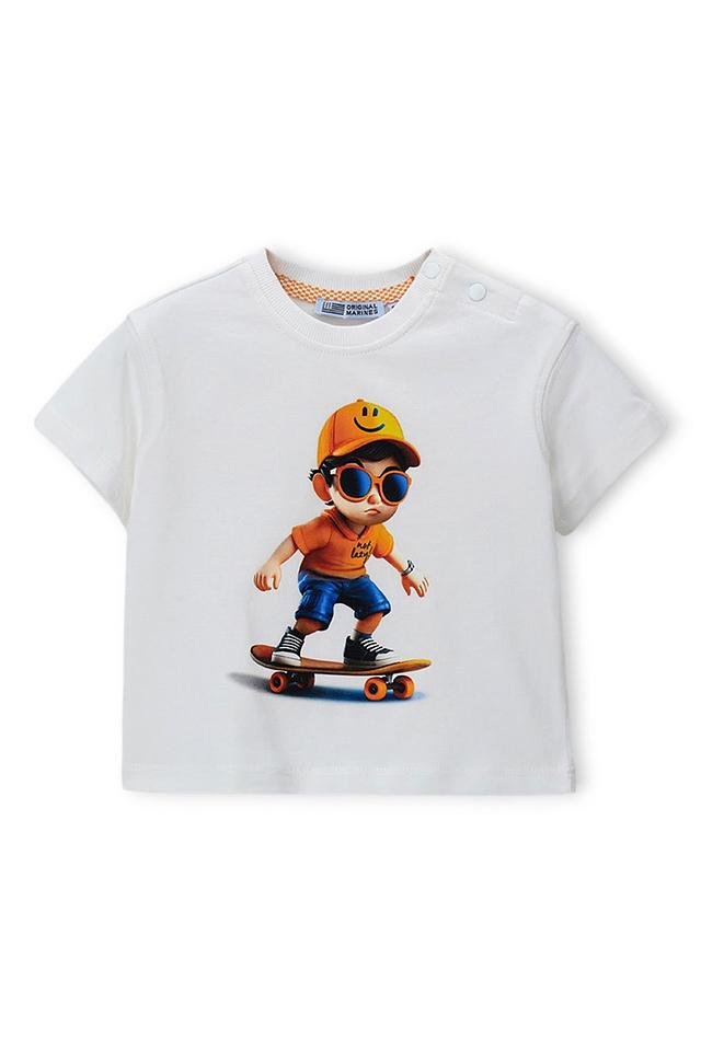 Футболка Original Marines с принтом оранжевый