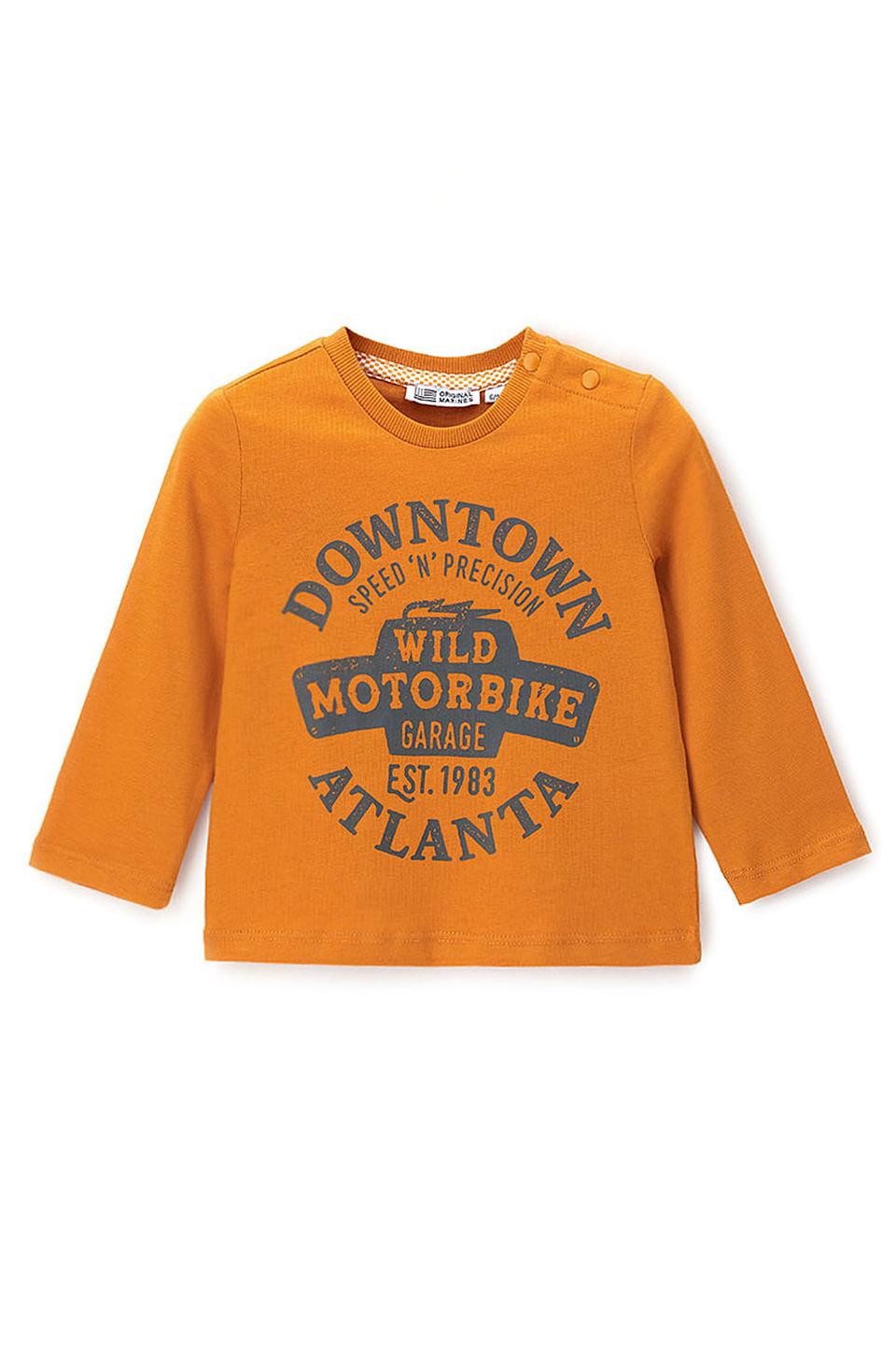 Футболка Original Marines оранжевая с принтом